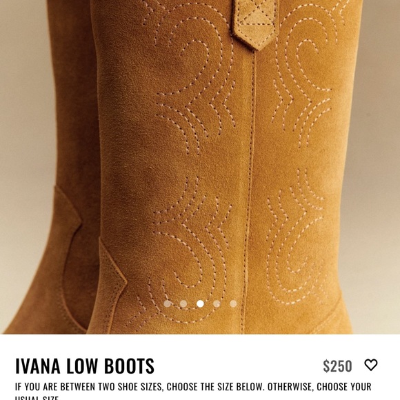 Sezane Mustard Boots size 40, worn very little - Picture 3 of 4